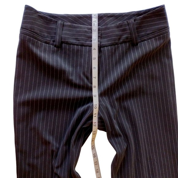 AB Studios Womens Pants Size 6 Black Pinstripe - Picture 6 of 9
